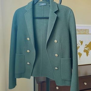 Theory Double Breasted Forest Green Wool Jacket 💚